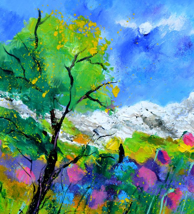 Original Impressionism Landscape Painting by Pol Ledent