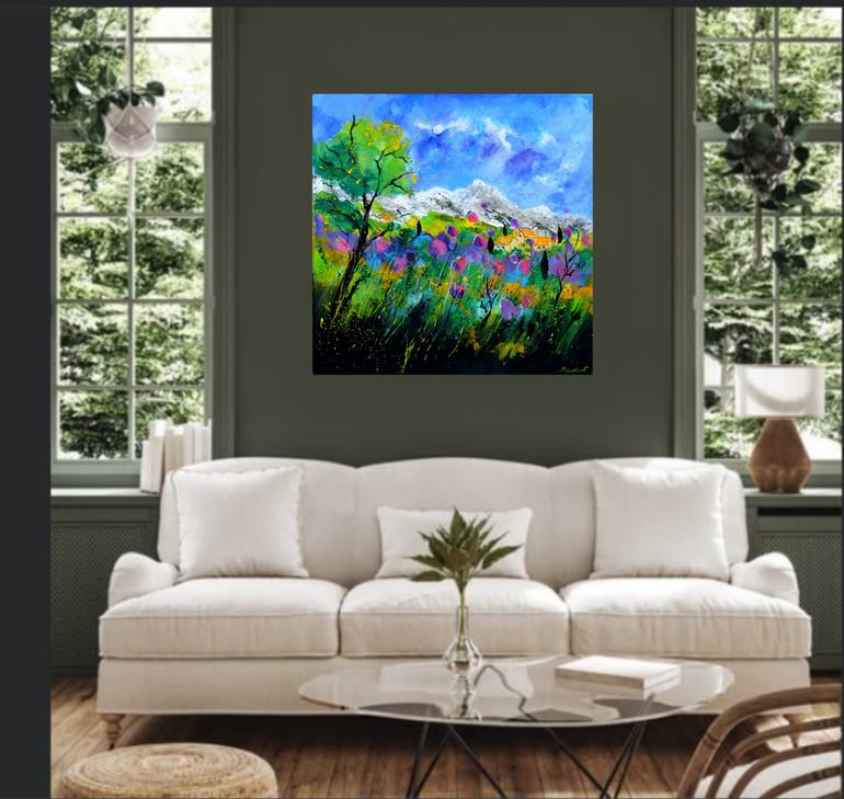 Original Impressionism Landscape Painting by Pol Ledent