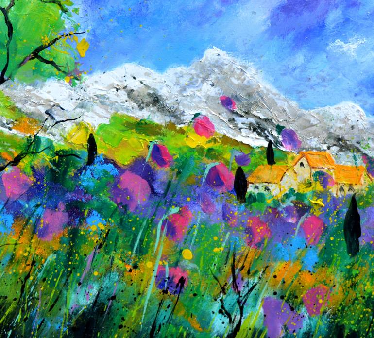 Original Impressionism Landscape Painting by Pol Ledent