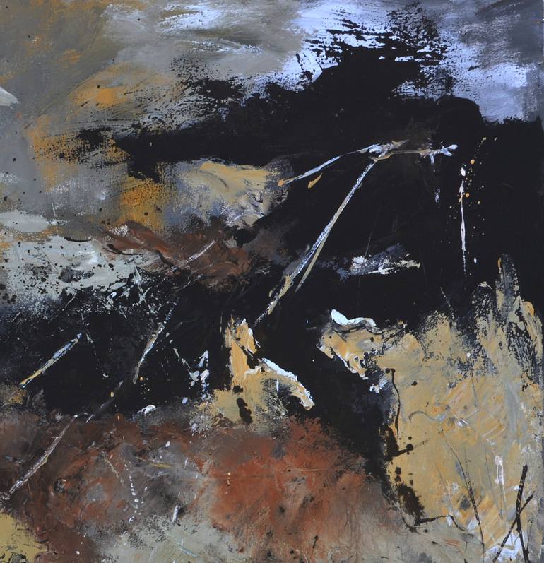 Original Abstract Painting by Pol Ledent
