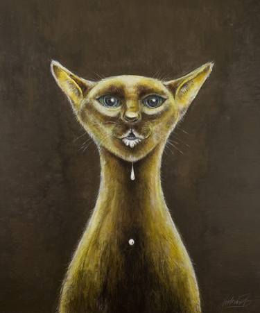 Original Figurative Animal Paintings by Balu Bazzano