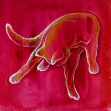 Original Abstract Cats Paintings by Balu Bazzano