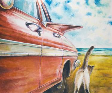 Print of Fine Art Car Paintings by Balu Bazzano