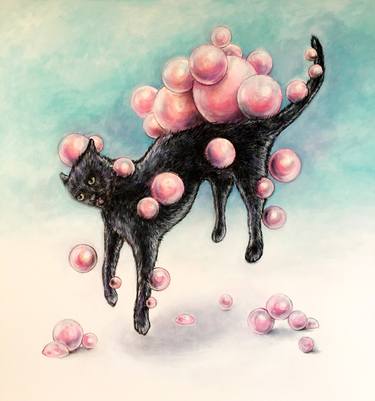 Original Fine Art Animal Painting by Balu Bazzano