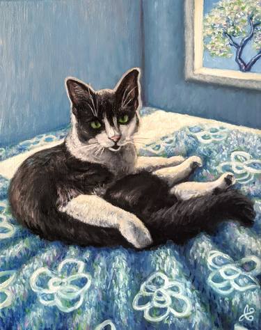 Print of Cats Paintings by Kristal KC