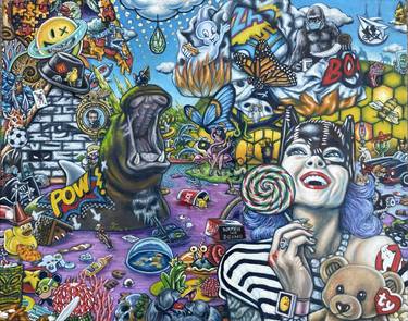 Print of Dada Graffiti Paintings by Kristal KC