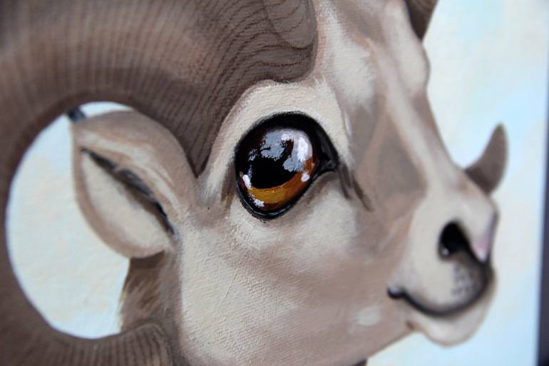 Original Figurative Animal Painting by Ilaamen Pelshaw