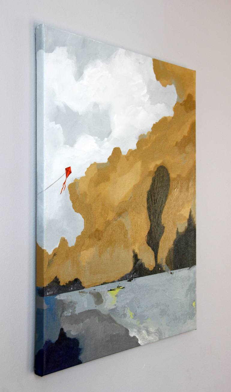 Original Semi Abstract Landscape Painting by Ilaamen Pelshaw