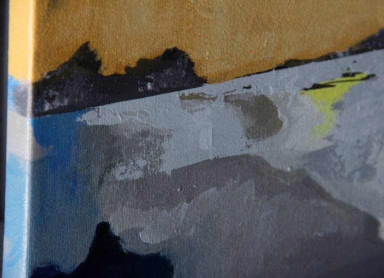 Original Semi Abstract Landscape Painting by Ilaamen Pelshaw