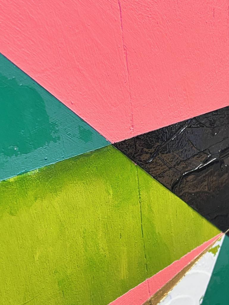 Original Color Field Painting Geometric Painting by Ilaamen Pelshaw