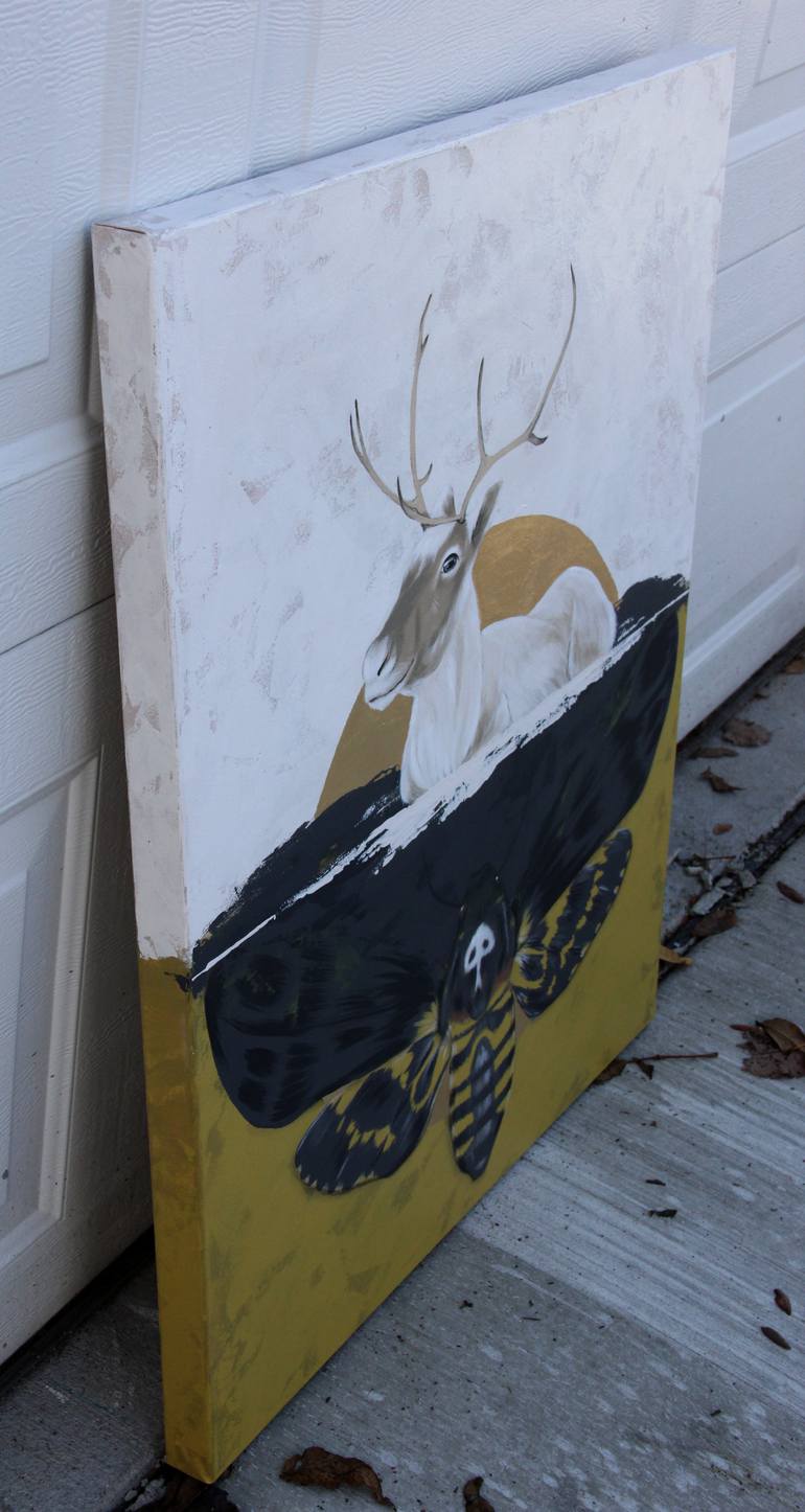 Original Contemporary Animal Mixed Media by Ilaamen Pelshaw