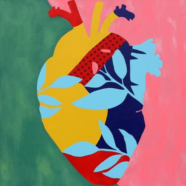 Original Pop Art Love Mixed Media by Ilaamen Pelshaw