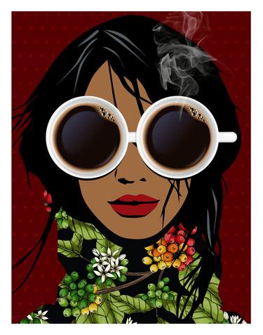 Original Pop Art Food & Drink Digital by Ilaamen Pelshaw