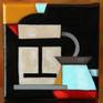2017/ Acrylic on stretch canvas.
from the Coffee Time series, geometric art.