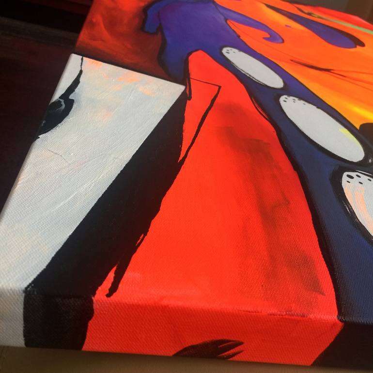 Original Abstract Expressionism Abstract Painting by Ilaamen Pelshaw