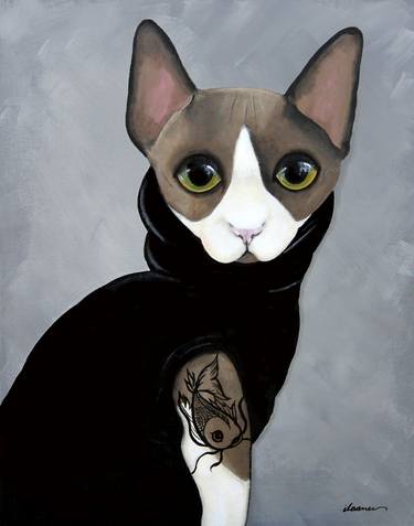 Original Cats Paintings by Ilaamen Pelshaw