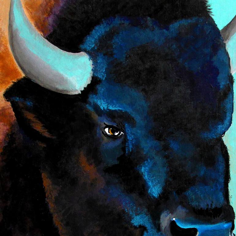 Original Figurative Animal Painting by Ilaamen Pelshaw