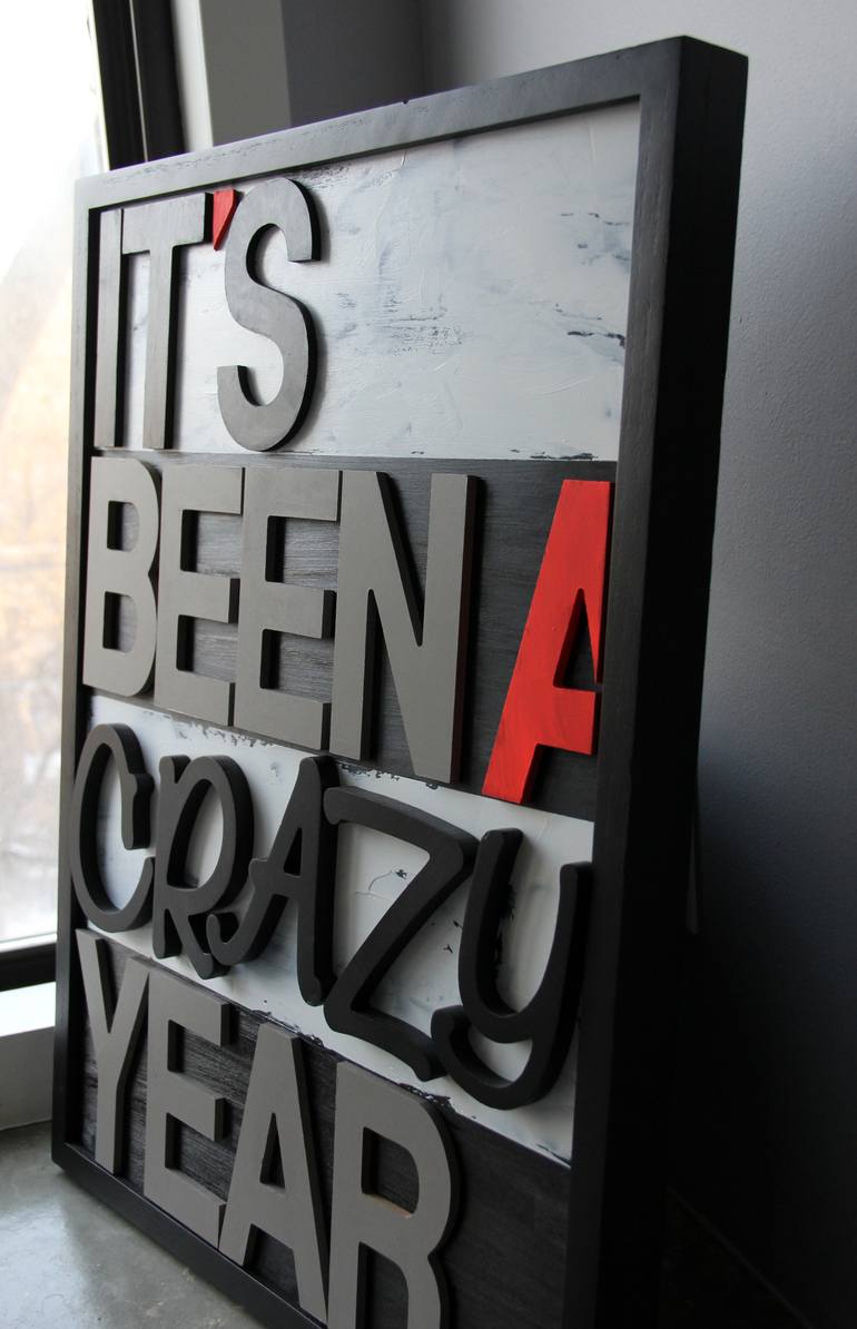 Original Typography Sculpture by Ilaamen Pelshaw