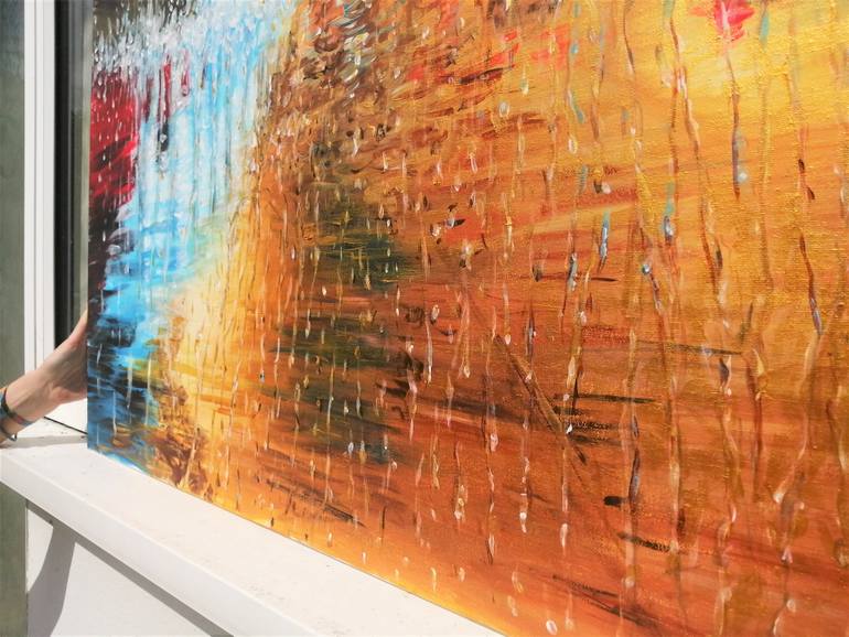 Original Abstract Cities Painting by Solomon Grace