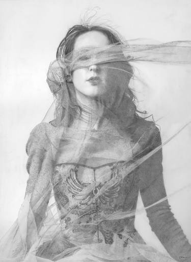 Original Figurative Portrait Drawings by Tracy Frein