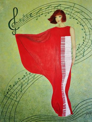 Original Conceptual Music Paintings by Marina Hanson