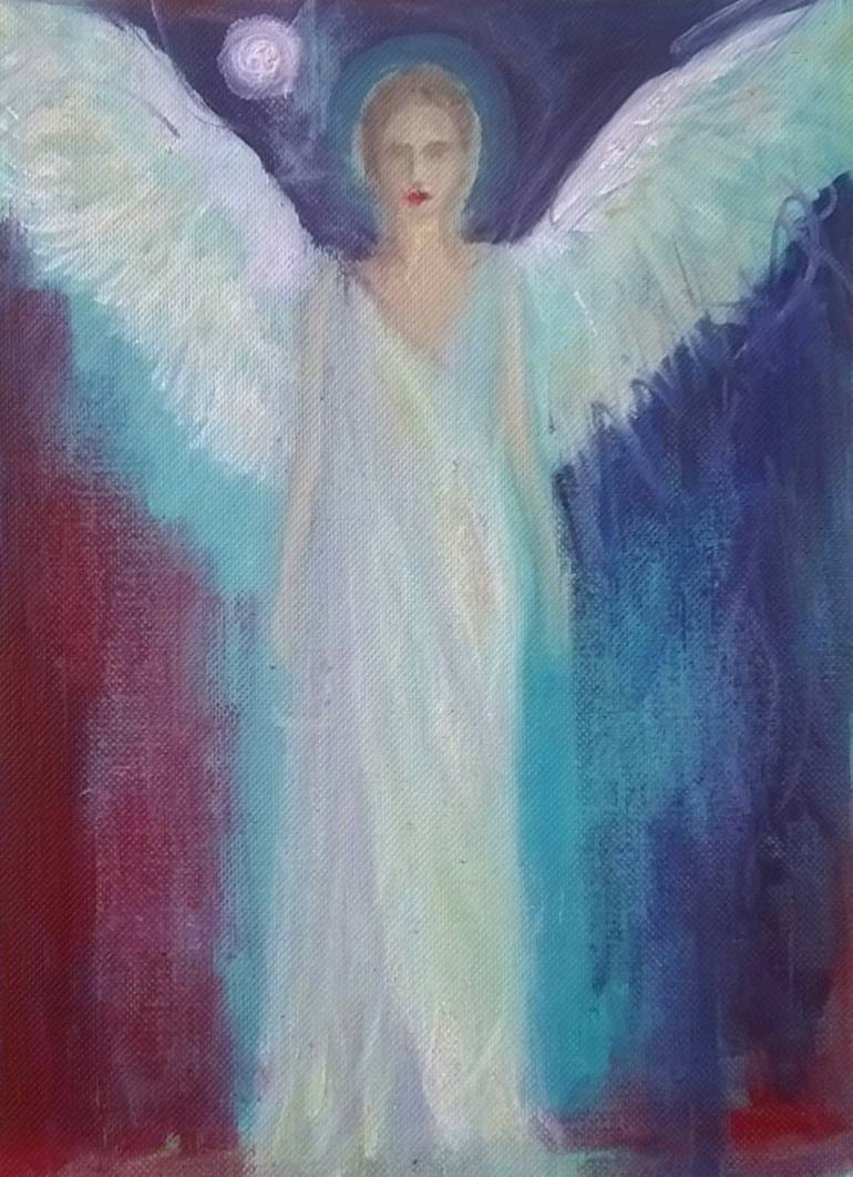 Angel Painting By Nadia Skordopoulou 