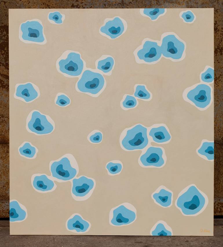 Original Art Deco Floral Painting by Daniel Kozeletckiy