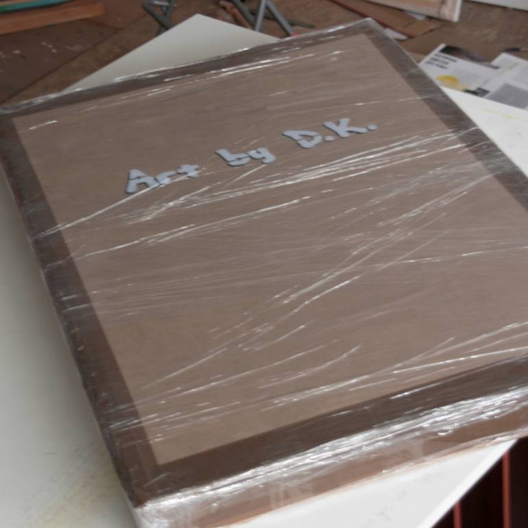 Original Art Deco Floral Painting by Daniel Kozeletckiy