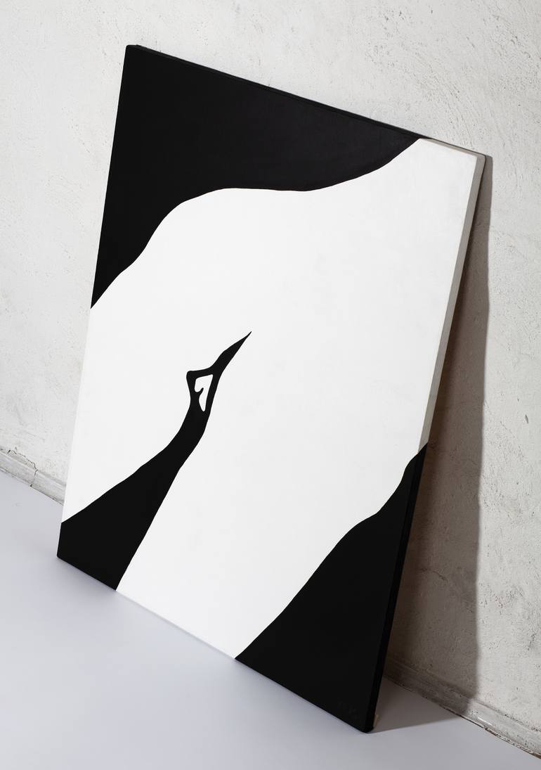 Original Minimalism Nude Painting by Daniel Kozeletckiy