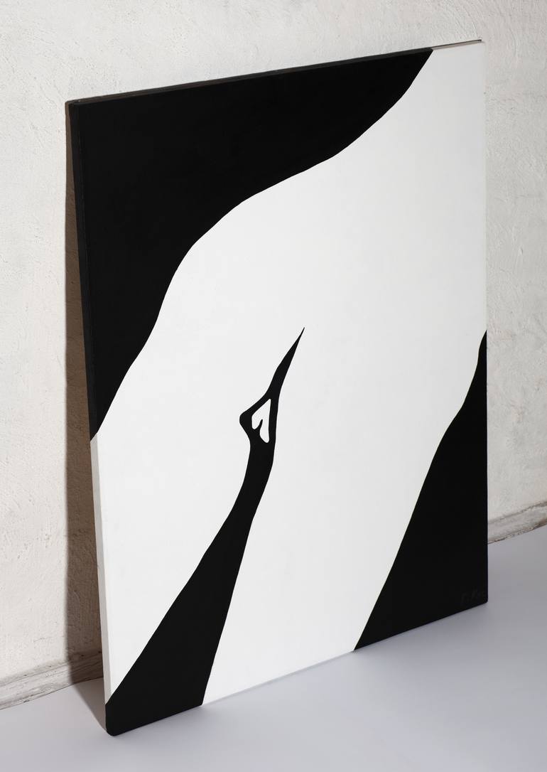 Original Minimalism Nude Painting by Daniel Kozeletckiy