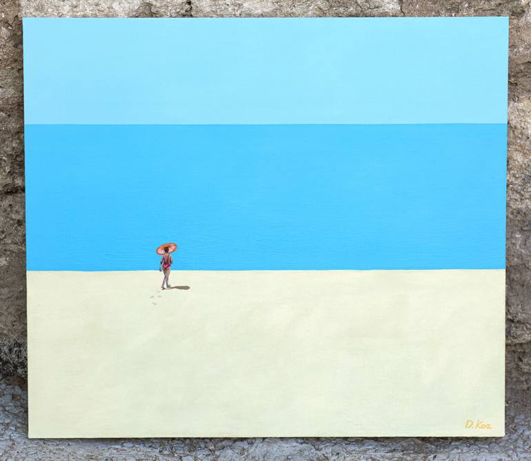 Original Beach Painting by Daniel Kozeletckiy