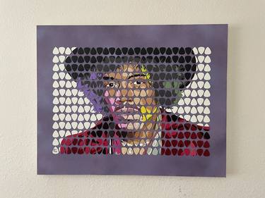 “Electric Haze” Jimi Hendrix Guitar Pick Painting thumb