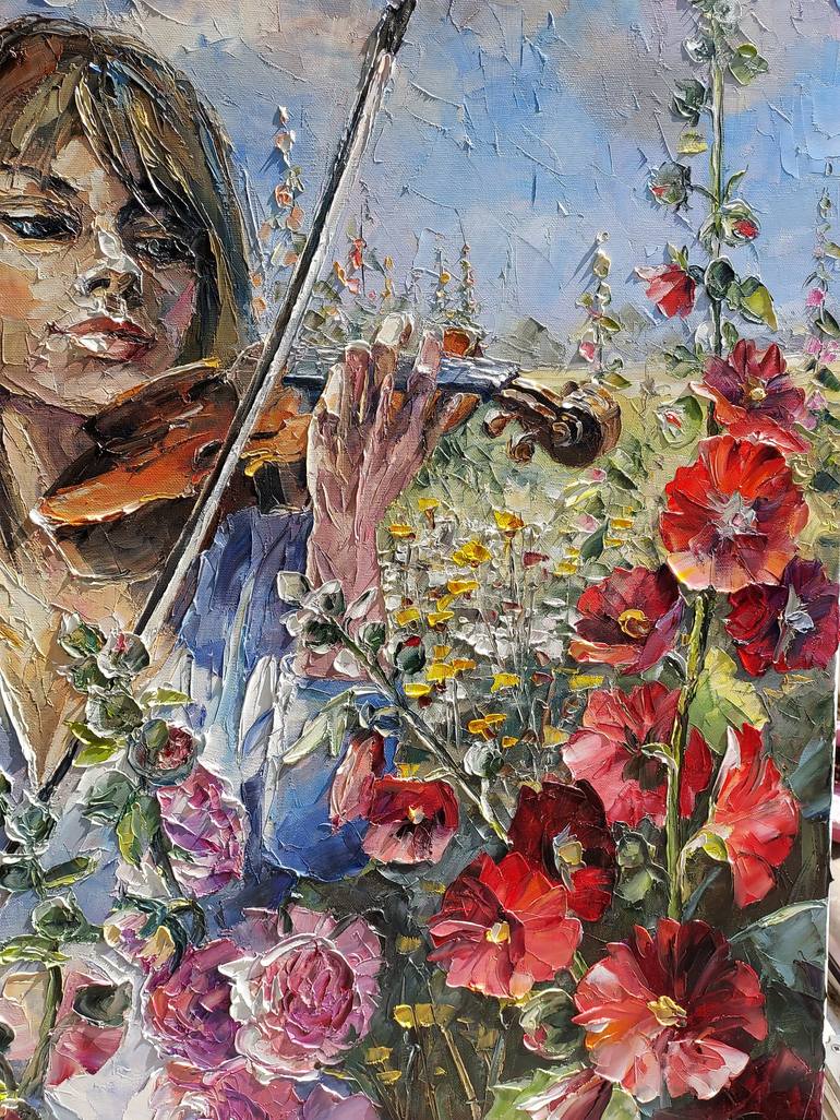 Original Folk Music Painting by Beata Szwed