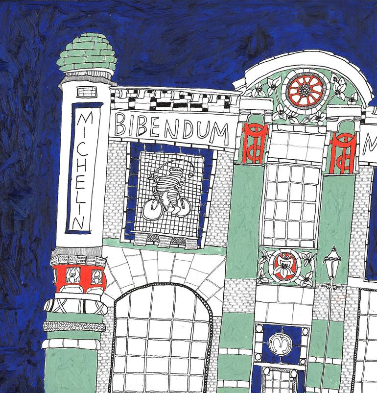 The Bibendum Building Painting by annabel collins | Saatchi Art