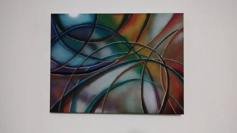 Original Abstract Painting by German Bustamante