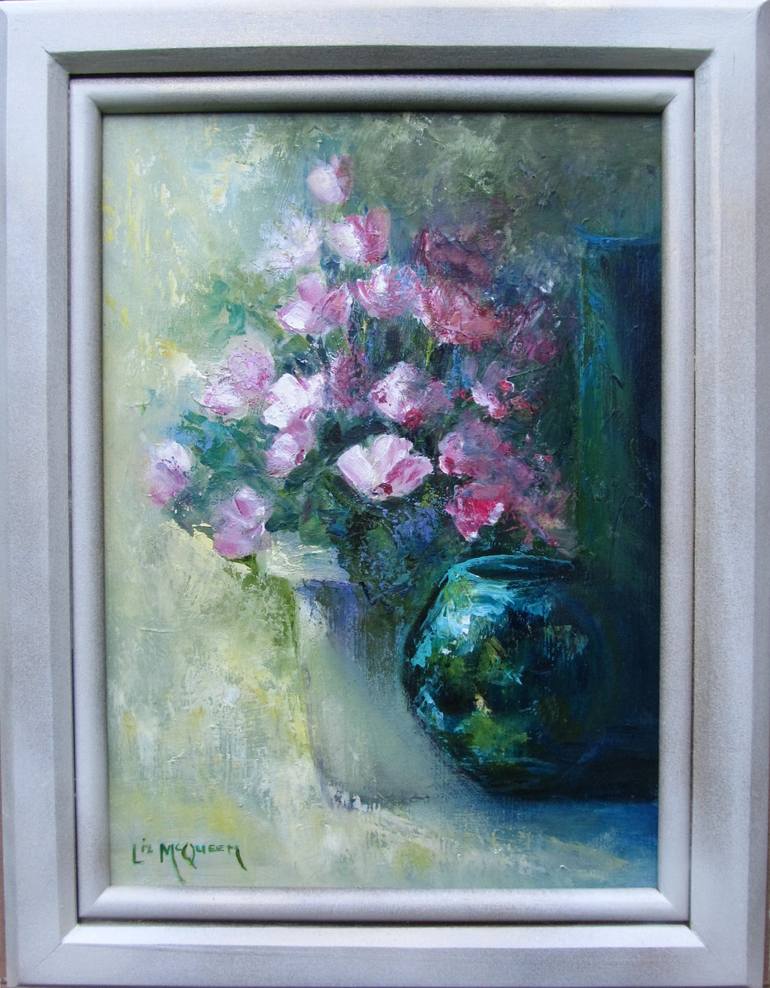 Original Impressionism Floral Painting by Liz McQueen