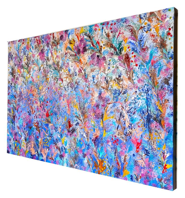 Original Abstract Expressionism Floral Painting by susan wooler