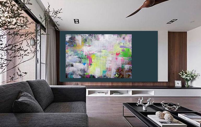 Original Abstract Expressionism Abstract Painting by susan wooler