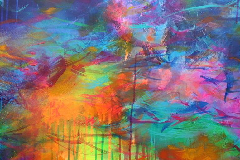 Original Abstract Expressionism Abstract Painting by Susan Wooler