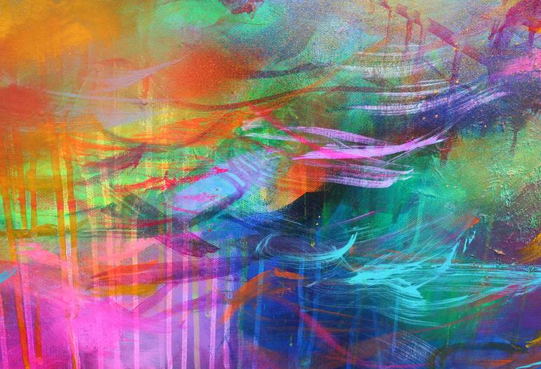 Original Abstract Expressionism Abstract Painting by Susan Wooler