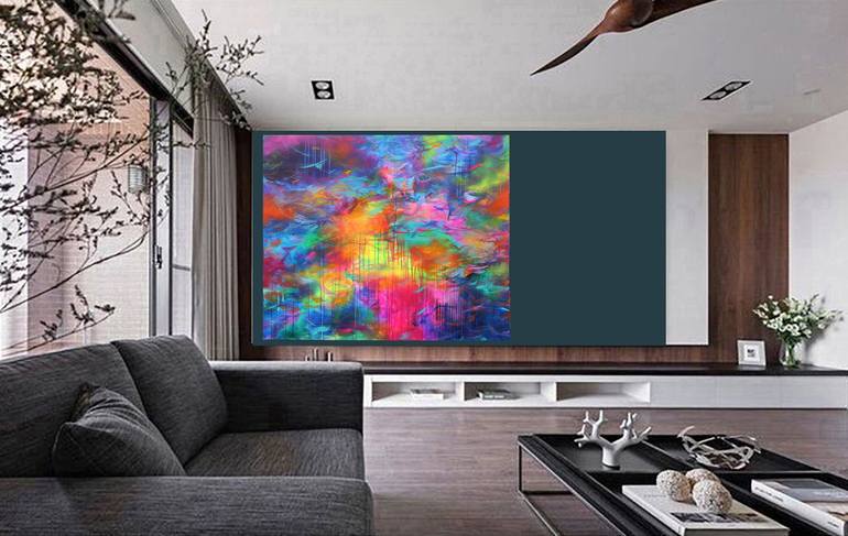 Original Abstract Expressionism Abstract Painting by Susan Wooler