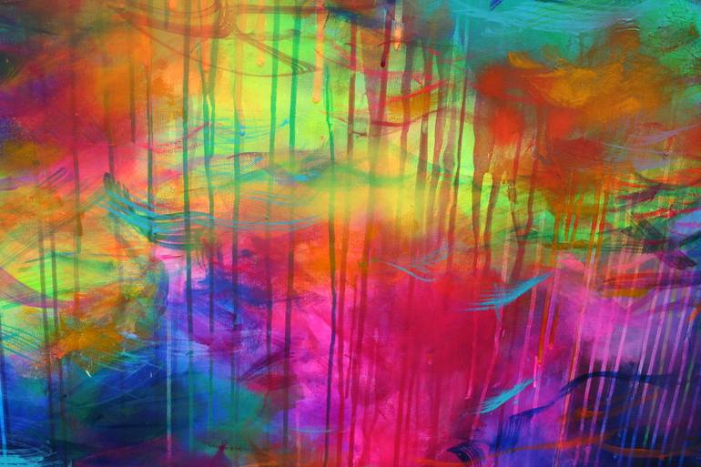 Original Abstract Expressionism Abstract Painting by Susan Wooler