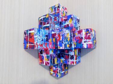Colour Ovation 3D Sculptural Painting on Wood thumb