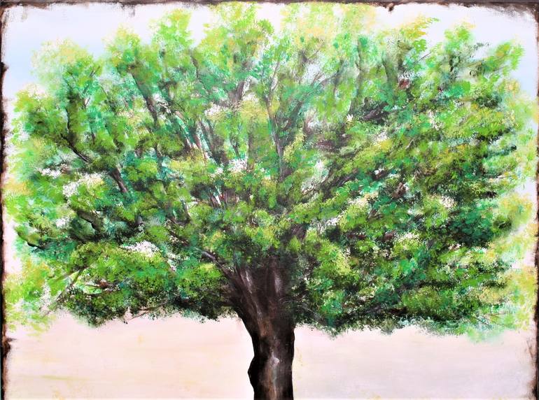 Original Impressionism Tree Painting by susan wooler