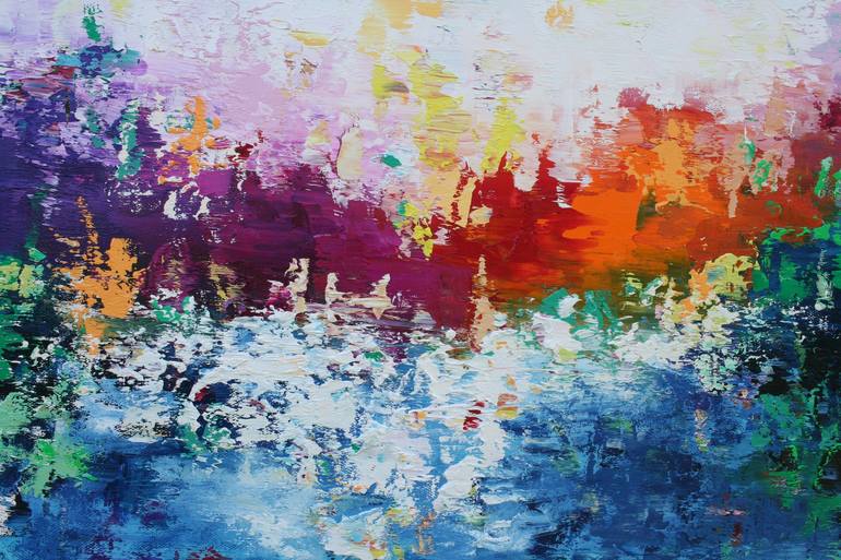 Original Impressionism Abstract Painting by susan wooler