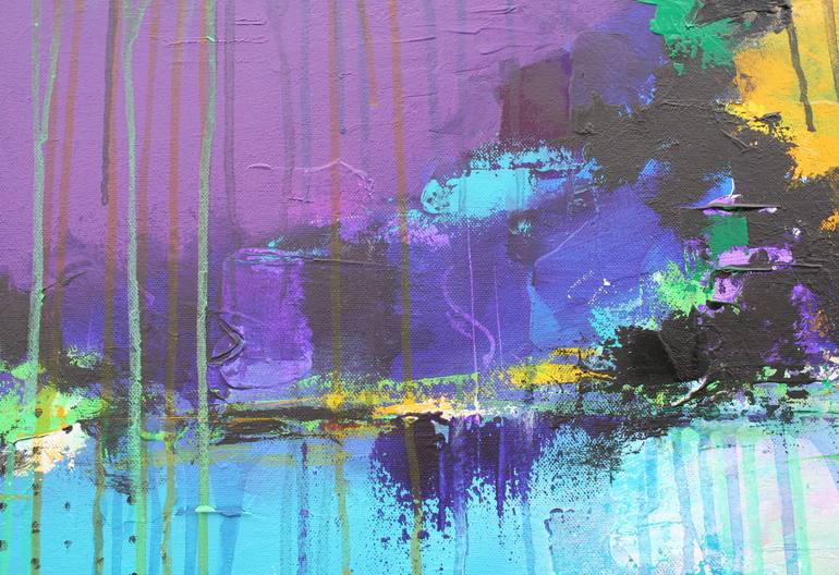 Original Abstract Expressionism Abstract Painting by Susan Wooler