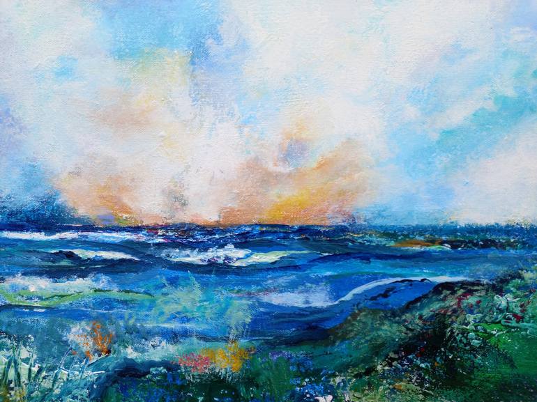 Original Impressionism Landscape Painting by susan wooler