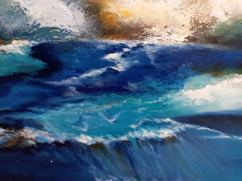Original Impressionism Seascape Painting by susan wooler