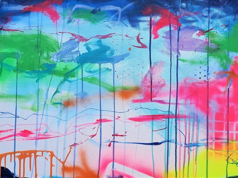 Original Abstract Painting by susan wooler