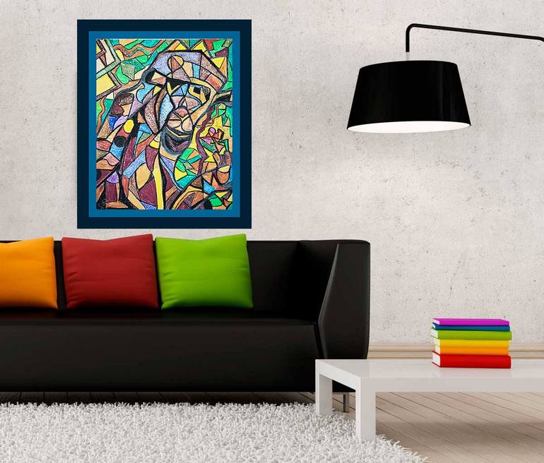 Original Cubism Animal Painting by Kristijan Kiss